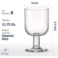 thumbnail image 2 of Bormioli Rocco Hosteria 11.75 oz Goblet Glass, Set, 2 of 7