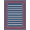 Navy Blue Red White, Pattern 19, variant on ODIKA 8'x10' Washable Area Rug Non-Shedding, Easy Care, Striped Horizontal Navy Balanced Nautical Motif Strip Mudroom for King Size Bedroom Under Bed, Master Suite