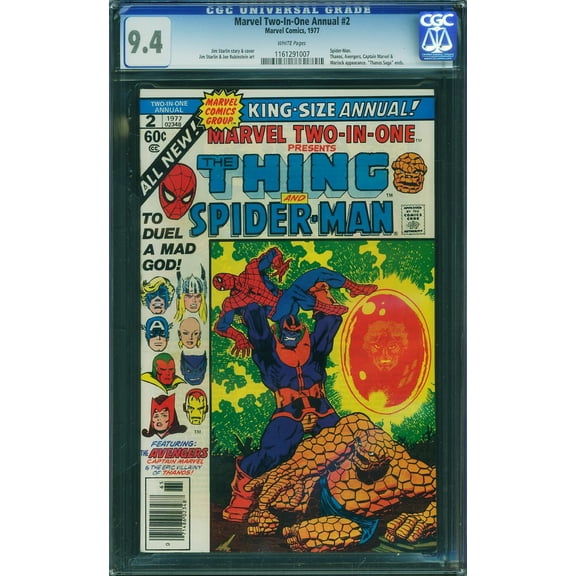 Marvel Two-In-One Annual #2 - CGC 9.4 Comic Book