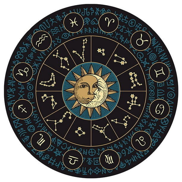 12 Constelaciones Camping Picnic Mats Alfombra antideslizante Vintage para el hogar dormitorio
