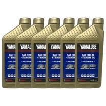 Yamaha Yamalube Full Synthetic Motor Oil 10W - 40, 1 Quart (6 Pack)
