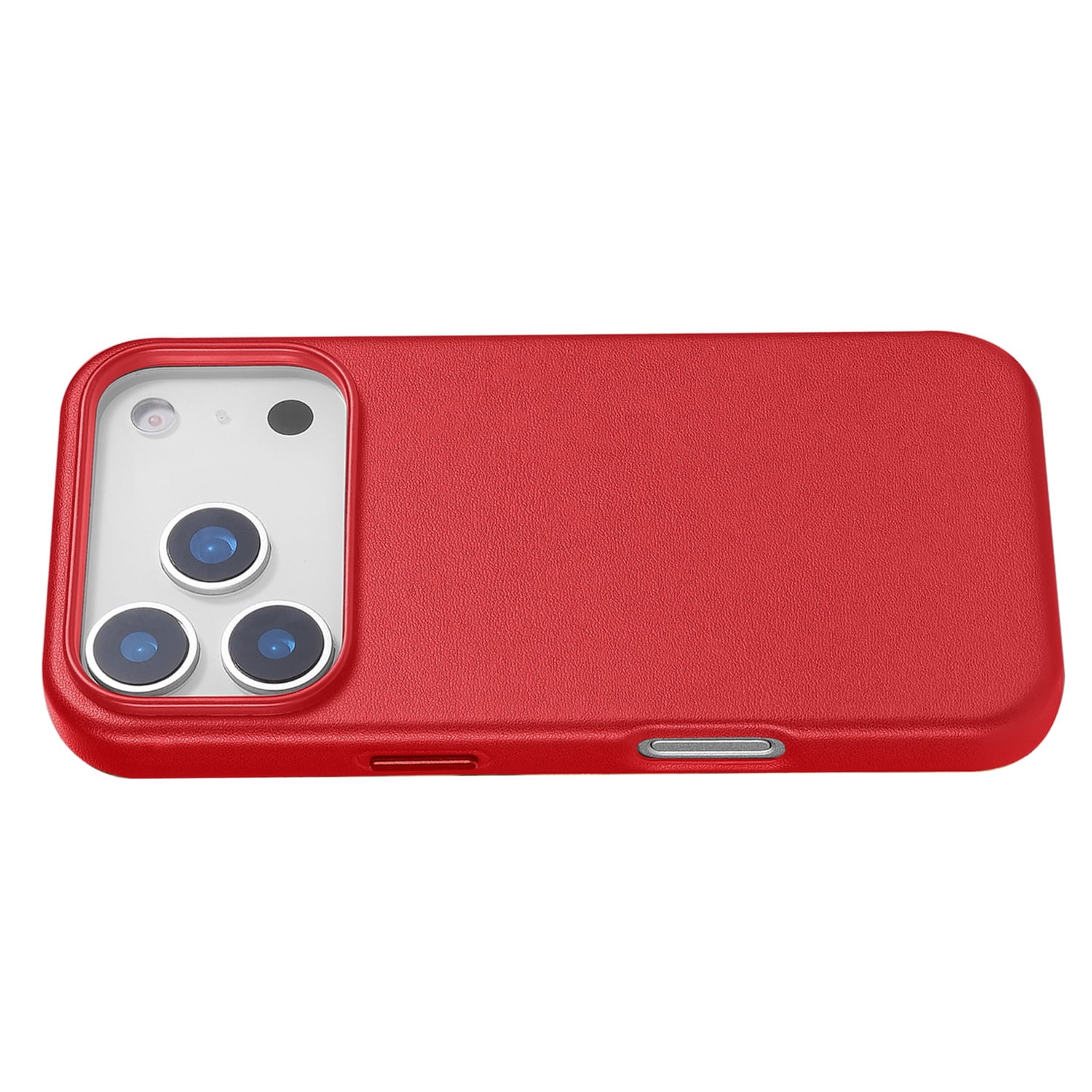 Leatherette Case with inner Magsafe for iPhone 17 Pro Max - Red