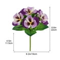 thumbnail image 3 of KQJQS Fake Flowers for Outdoor, 12 Bundles Artificial Pansies Flowers for Outdoor Planters, Faux Plants with Extra Large Silk Flowers for Porch, Balcony Garden Patio Window Box Home Aesthetic, 3 of 5