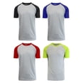 thumbnail image 2 of Mens Short Sleeve Crew Neck Raglan Tees (4-Packs) More Colors Available, 2 of 5