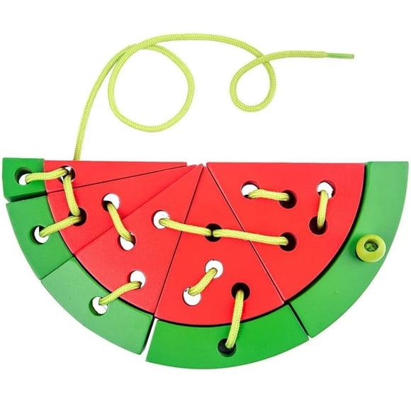 Juego De Encordado De Sandía De Frutas, Juguetes Educativos Para Edades Tempranas Para Niños, Divertidos Juguetes De Encordado Eigraketly FN005933-00