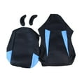 thumbnail image 1 of veasfak Computer Office Chair Slipcovers Breathable Swivel Chair Gaming Chair Covers Black Blue, 1 of 9