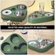 thumbnail image 2 of Dispensador de agua de perro desenchufada de gato mascota con cuencos de acero inoxidable, 2 of 5