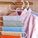 thumbnail image 5 of Billuyoard Percha para pantalones 5 capas pantalones bufanda percha soporte organizador estante tipo S Almacenamiento y organización del hogar blanco, 5 of 6