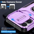 thumbnail image 3 of Funda para GANGXUN iPhone 16 - Soporte metálico, Función magnética, Morado, 3 of 5