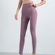 thumbnail image 3 of Pantalones elásticos de yoga Pantalones deportivos delgados Levantamiento de cadera de cintura alta, Cameo Brown, M Inevent AP1024-02B, 3 of 7