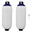 thumbnail image 1 of 2PCS Inflatable Boat Fender PVC Boat Anchor Fender Buoy Yacht Fenders UV Protection Ribbed Bumper Boat Accessories, 1 of 8
