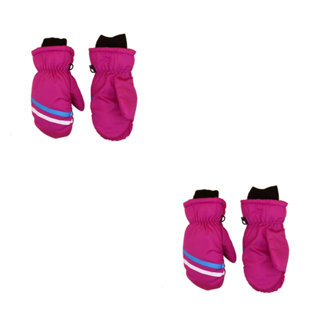 Injueey 3 pares de manoplas para niños, impermeables, para invierno, accesorios para niños, patrón geométrico cómodo, actividades al aire Type2 NO2