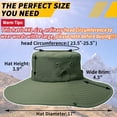 thumbnail image 3 of 【UPF50+Waterproof Wide-Brim】 Sun-Hat Fishing-Hat for Safari Hiking Beach Garden, 3 of 7