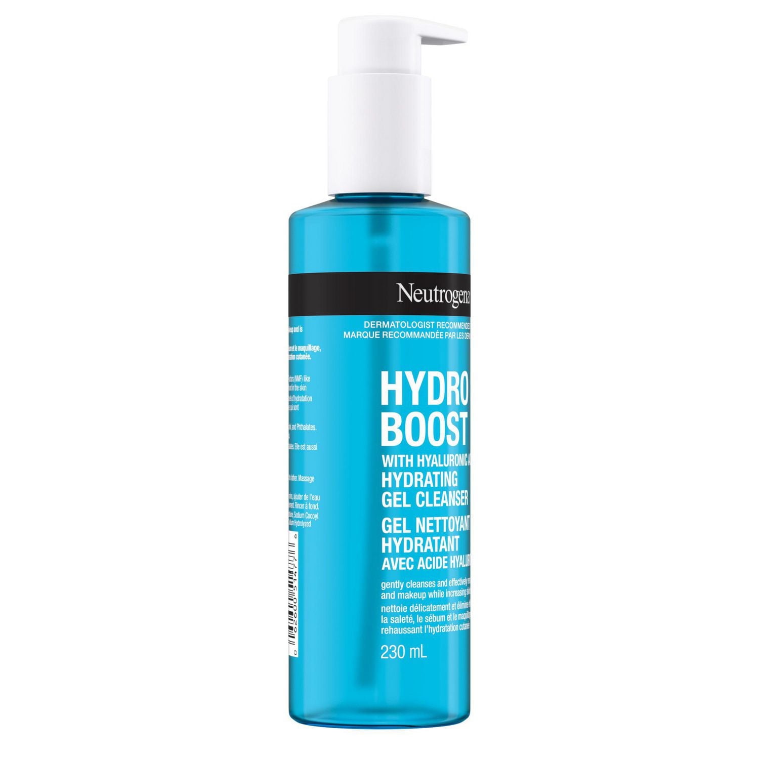 Neutrogena Hydro Boost Hydrating Cleansing Gel, Facial Cleanser, Hyaluronic Acid, Non Comedogenic, Paraben Free, 230 mL