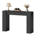 thumbnail image 5 of HOOBRO Console Table with 2 Open Side Shelves, Black, 5 of 7