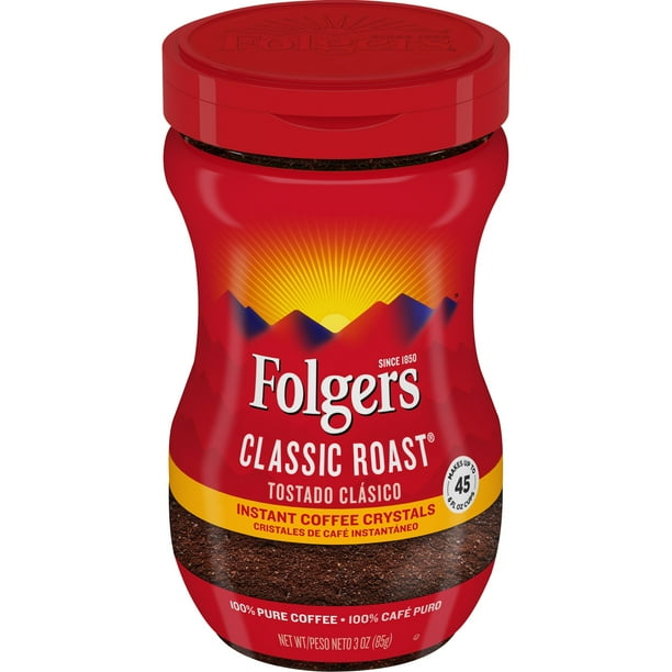 Folgers Classic Roast Instant Coffee, 3Ounce