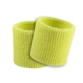 thumbnail image 1 of TCK Sports 3.5" Wristbands (1-pair), Terry Soft Knit, Basketball, Football (Yellow), 1 of 1
