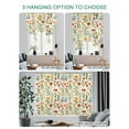 thumbnail image 4 of Spring Floral Tie Up Curtains for Windows 63 Inch Length Balloon Curtains Kitchen Adjustable Balloon Window Shade Country Summer Botanical Tie Up Valance Bathroom Curtain Window 46"x63", 4 of 6