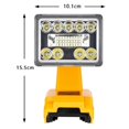 thumbnail image 3 of For 14.4-20V Li-Ion Battery LED Portable Work Light 9W 1000LM Emergency Tool Light Lamp Spotlig, 3 of 5