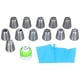 thumbnail image 4 of Juego de boquillas para manga pastelera, fácil limpieza, alisado de superficies, boquilla para glaseado de flores para decorar pasteles, cupcakes, muffins de fondant., 4 of 14