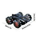 thumbnail image 3 of TIMIFIS Véhicules Télécommandés Éclairage Voiture Télécommandée Double Face Cascade Dérive Voiture à Quatre Roues Motrices avec Musique Jouet Modèle de Voiture pour Enfants, 3 of 8