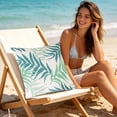thumbnail image 4 of CaiYueKe Throw Pillow Covers Outdoor Waterproof Cozy Graceful Fan-Shaped Leaves Decorative Cushion Cases for Garden Patio Tent Balcony Couch Sofa 18 X 18 Inches, 4 of 8