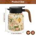 thumbnail image 2 of Grusce Thermal Tea Pot with Handle and Built in Infuser Stainless Steel Insulated Tea Kettle Flower Pattern Insulated Infuser Pot Practical Thermal Carafe for Home Office, 2 of 11