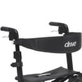 thumbnail image 3 of Drive Medical Nitro Elite CF Carbon Fiber Rollator Walker Chair with Brake, Black, 3 of 11