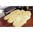 thumbnail image 2 of 69" x 72" x 2" Gold, Sheepskin - Area Rug, 2 of 5