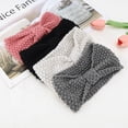 thumbnail image 5 of Unique Bargains 1 Pc Fashion Headband Popcorn Stitch Bow Pattern Medium Gray, 5 of 5