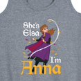 thumbnail image 3 of Disney Frozen 2 - She's Elsa, I'm Anna - Women's Racerback Tank Top, 3 of 5