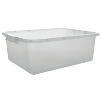Vollrath Traex Color Mate Food Storage Box, 20"W x 15"D x 7"deep, Molded in Handles, HACCP clarified, Freezer & Dishwasher Safe, Polypropylene, Clear, NSF, Made in USA, 1527-C13