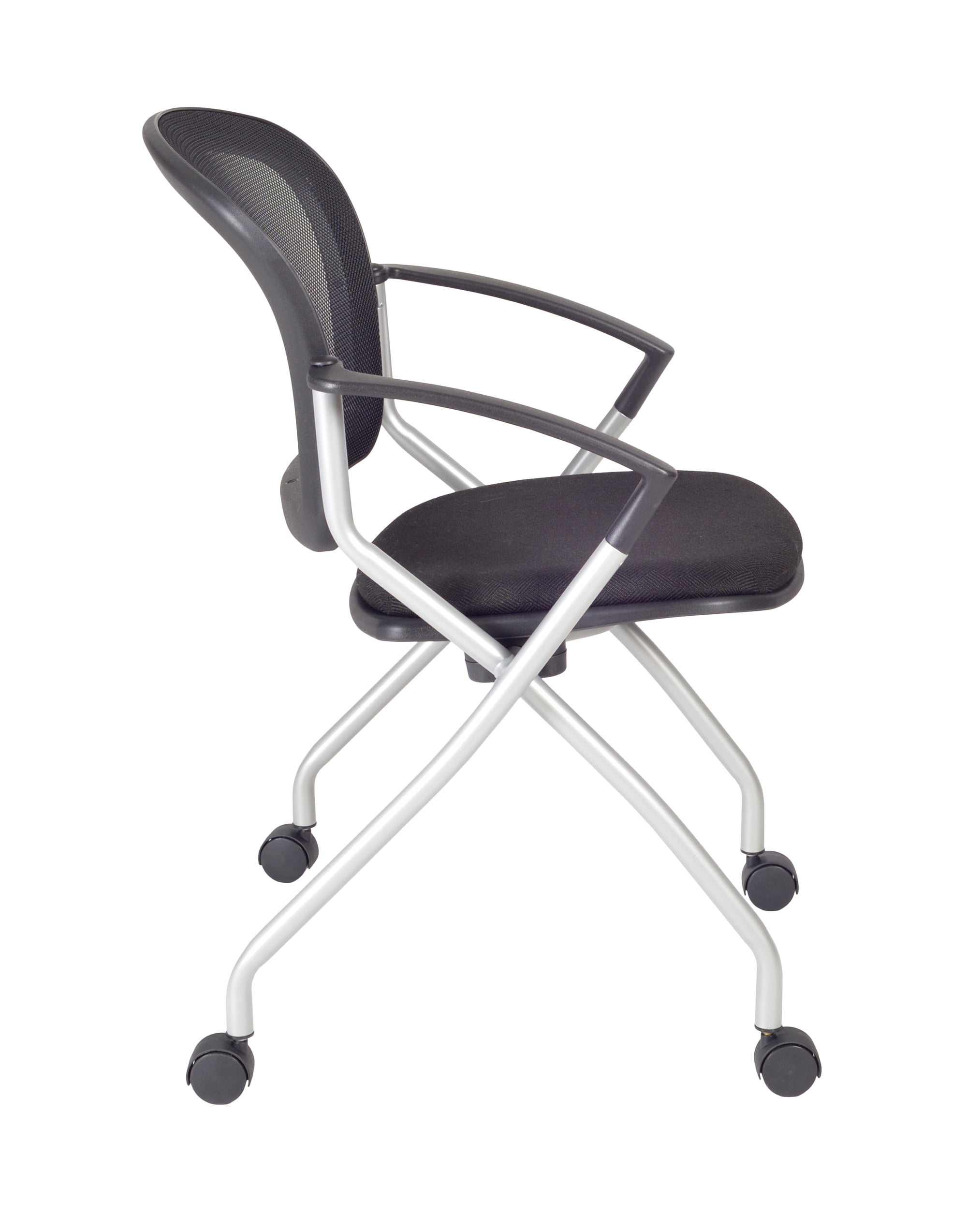 60" x 24" Kobe Mobile Training Table- Maple & 2 Cadence Chairs- Black