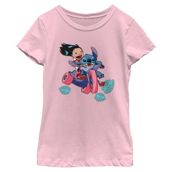 Girls Lilo & Stitch Friends On Tricycle T Shirt