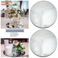 thumbnail image 2 of Visland 4PCS Round Mirror Trays, Circle Mirror Candle Plates for Table Centerpiece Wedding Decorations Baby Shower Party Mirror Tiles Christmas Decorations, 8in, 2 of 8