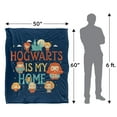 thumbnail image 5 of Harry Potter Blanket, 50"x60", Hogwarts is My Home Silky Touch Sherpa Back Super Soft Throw Blanket, 5 of 5