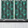 thumbnail image 2 of CADecor Sugar Skull Dia De Los Muertos Window Treatment Panel Curtains Window Curtain Kitchen Curtain,Two Piece 26x39 Inches, 2 of 4