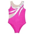 thumbnail image 3 of Alvivi Kids Girls Sleeveless Rhinestone Ballet Dance Shirt Top Bodysuit Athletic Gymnastics Leotard Hot Pink 8, 3 of 7