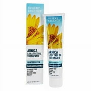 Desert Essence Arnica and Tea Tree Oil Carrageenan Free Toothpaste Wintergreen, 6.25 Oz
