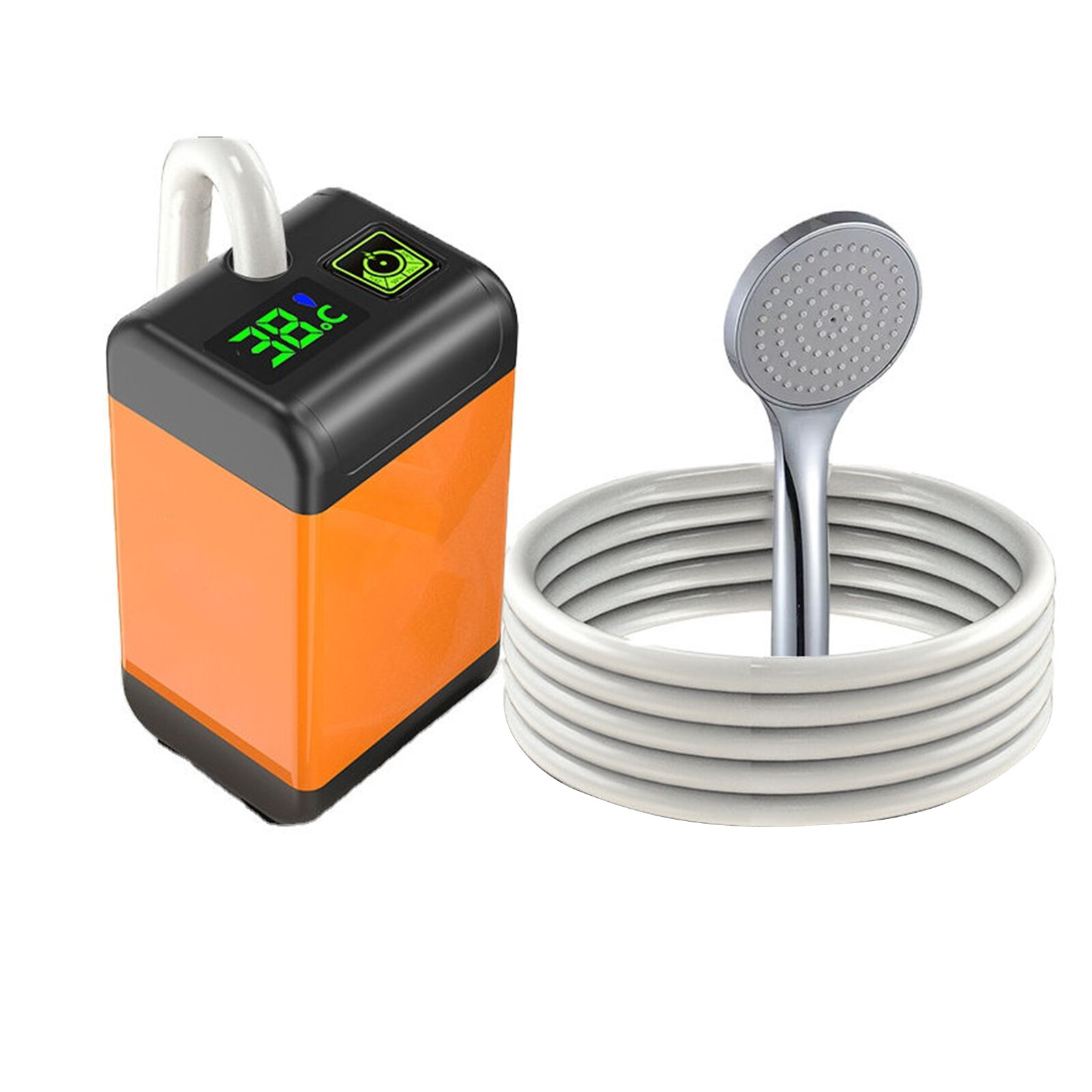 Petyoung Electric Camping Shower Kits, Rechargeable Portable Camping Shower for Outdoor Camping, Hiking, Traveling
