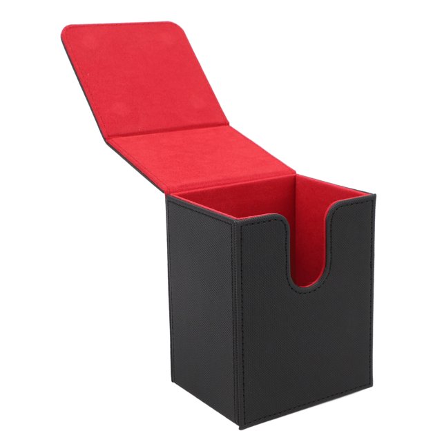 Card Deck Box, PU Leather Multifunctional Card Storage Box with Closure for 100 Cards or More