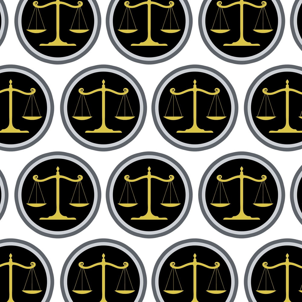 Scales Of Justice Legal Lawyer Premium Gift Wrap Wrapping Paper Roll 