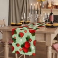 thumbnail image 2 of Table Runners 90 Inches Long Dress Scarves, Sage Green Strawberry Farmhouse Coffee/Dining/Kitchen Table Runner for Living Room, Spring Floral Watercolor Summer Botanical 13x90 Inch, 2 of 9