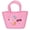 Pink, variant on Mini Rubber Tote Bag for girls/Small Rubber Beach Bag for kids