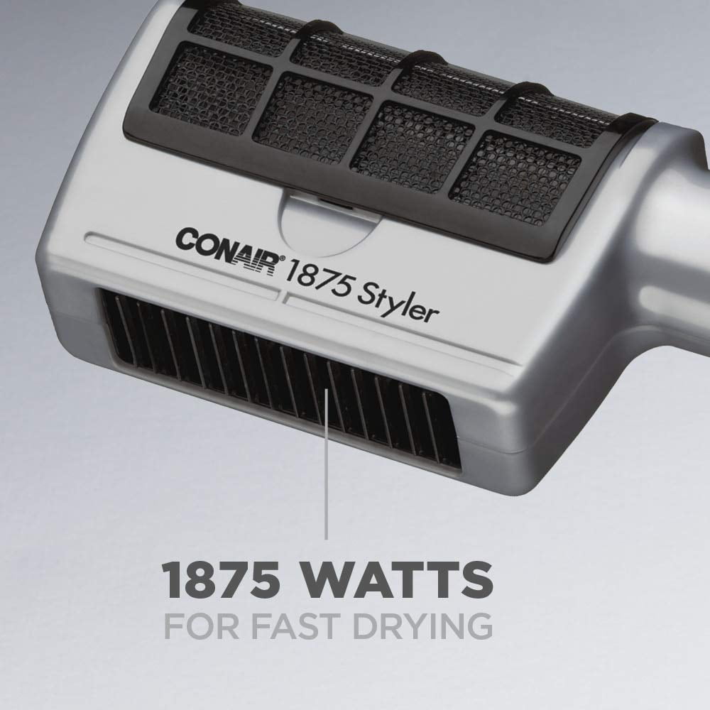 Conair 1875W 3-in-1 Ionic One-Step Style and Dry Hair Dryer, Includes 3 Attachments