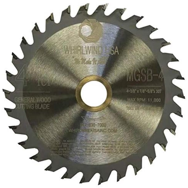 Whirlwind USA MGSB 4 3/8 Inch 30 Teeth Circular Saw Blade for Wood and