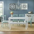 thumbnail image 5 of TMS Tiffany Indoor Bench, 47.5"L x 14"W x 18"H, White, 5 of 5