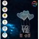 thumbnail image 3 of 2026 3D Optical Illusion Night Light - 7 LED Color Changing Lamp - Cool Soft Light Safe for Kids - Creates Great Dreams, 3 of 5