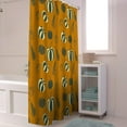 thumbnail image 4 of Fall Shower Curtain Black and White Pumpkin Shower Curtains for Bathroom Orange Bath Curtains Sets with Hooks for Autumn Thanksgiving Seasonal Decor Polyester Fabric Waterproof Small Stall 36" X 72", 4 of 6