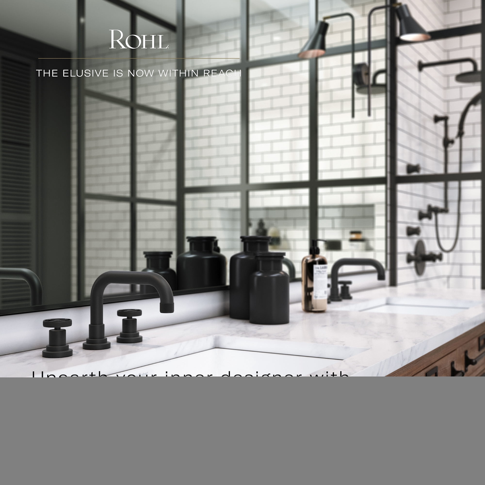 Rohl 1047/8 Bordano 1.8 GPM Single Function Rain Shower Head - Brass